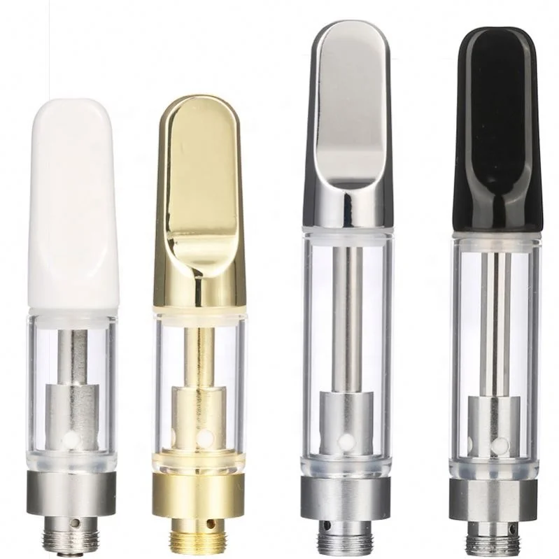 Оптовая продажа, 510 резьбовой масляный испаритель, пустой испаритель, картридж для вейпа, Золотой наконечник