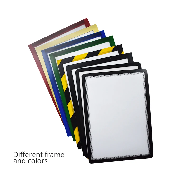  UCI Repositionable Double sided Magnetic file holder Removable Eco-friendly Document Holder For File Display