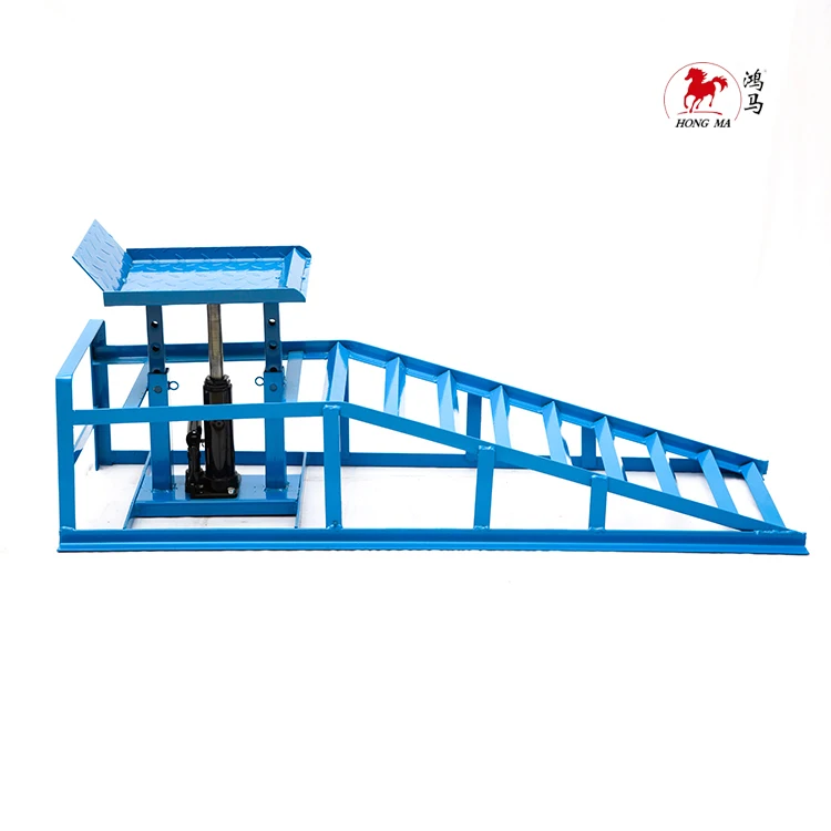 Hydraulic Vehicle Ramps 2 T Capacity Portable Car Repair Durable Ramp