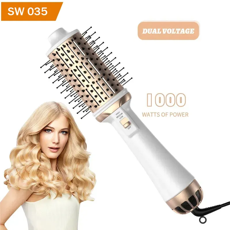 035 Professional 1000w Hot Ceramic Dual voltage 3 In 1 One Step Blow Hair Dryer Volumizer Hot Air Brush