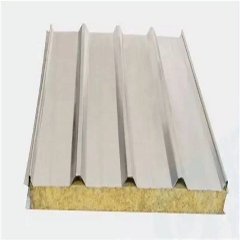 Insulated fire-proofing Rock wool sandwich panel