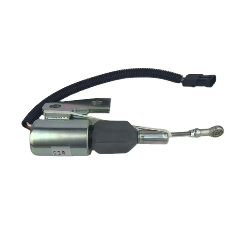 12V/24V Engine Fuel Stop Solenoid J932529 3991167 3964627 For Cummins 4BT Case 580M 586E
