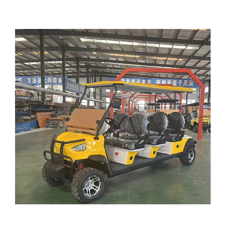CAMP New Design 6 Seater Golf Cart Electric Motor 72v Battery Club Sightseeing Electric Golf car