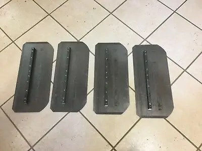 NPT48CB 18 inch x 8 inch power trowel combination finishing blade complete set of 4pcs power trowel blades for sale