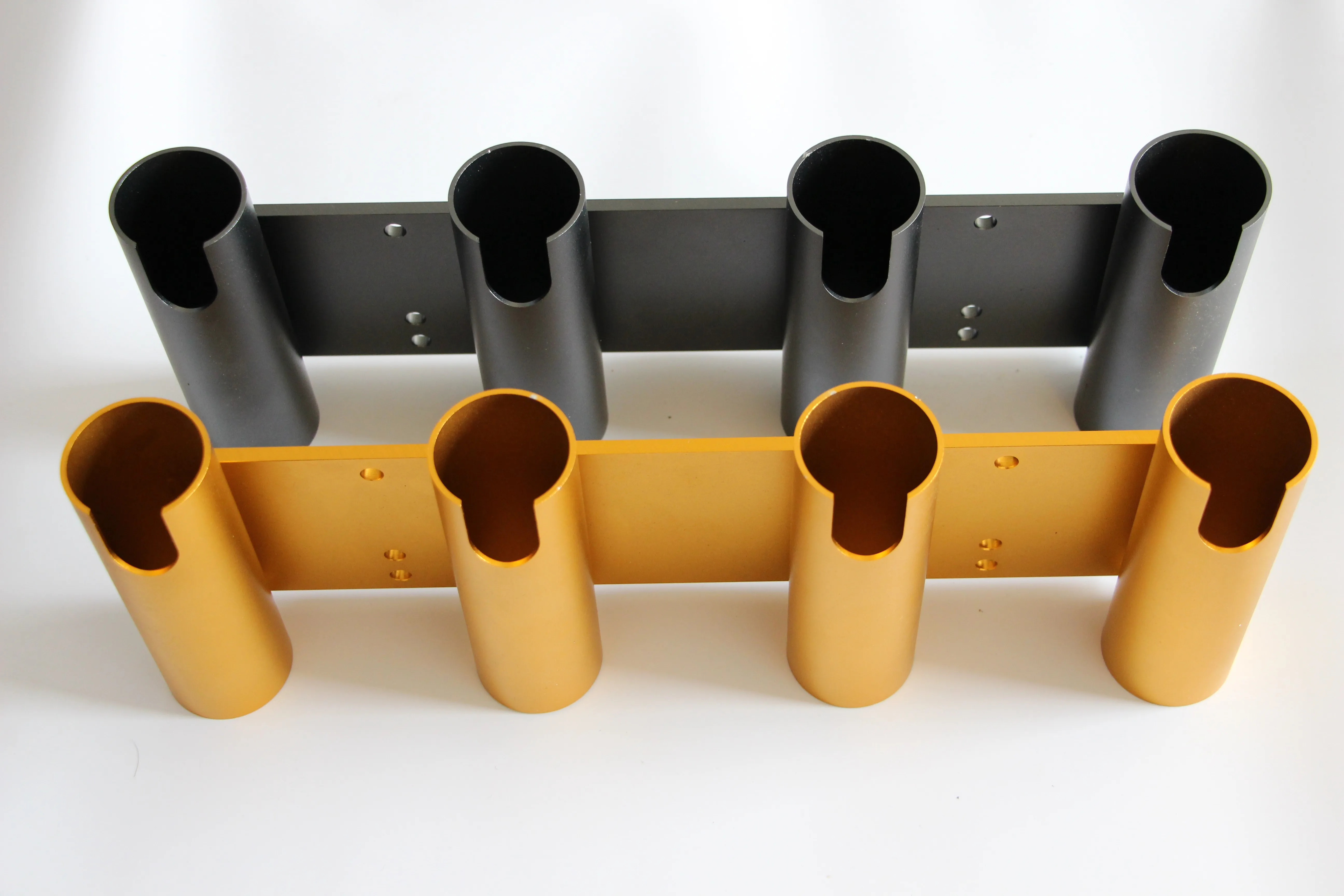 Removable Aluminium Anodized 4 tube Rod Holder