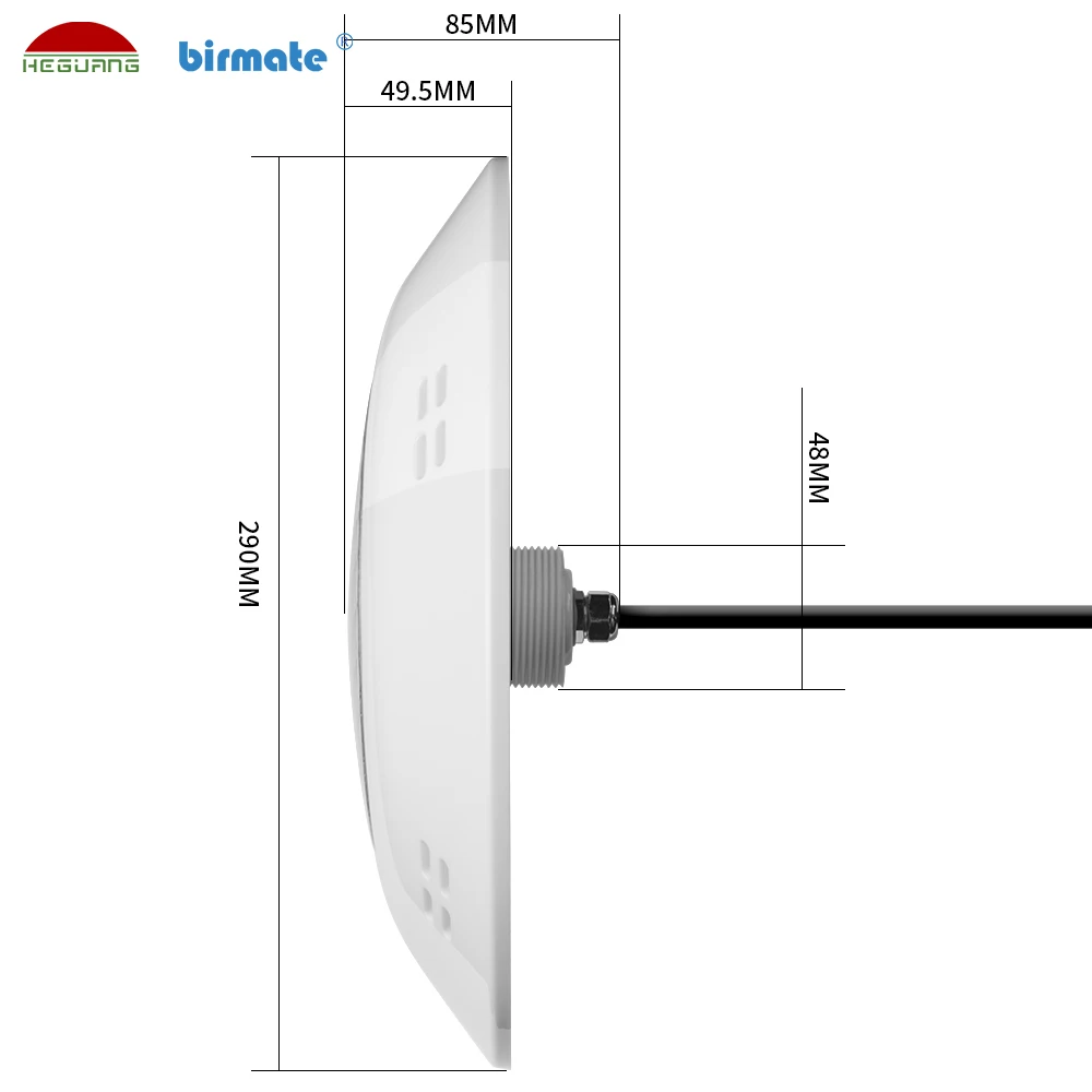 RGB COLOR Underwater Light Garden Light LED Ring Wall Mounted Swimming Pool Lights 18W Concrete vinyl fiberglass