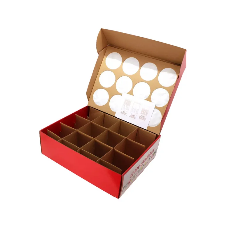 Custom Holiday Party Christmas Beer Advent Calendar Box 12 Days