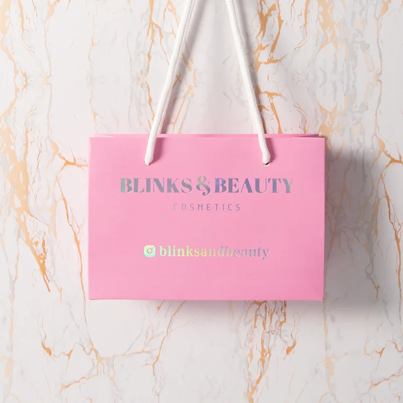 White Kraft Custom Gift Food Drink Packaging Shopping Paper Bag with Handle with Your Own Logo