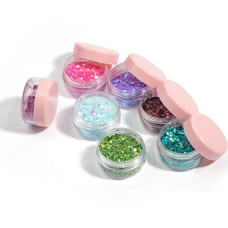 New Wholesale Halloween Reflective Glitter Shadow Flakes Face Star Body Glitter Chunky