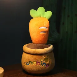 A2115 Eco Friendly Purify The Air In The Car Plush Cactus Carrot Animal Pot Culture Decorate With Bamboo Charcoal