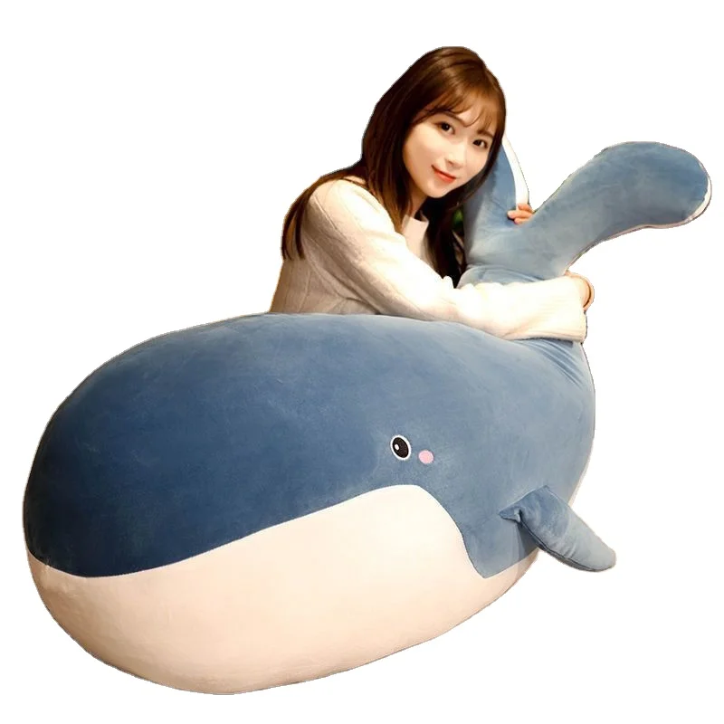 Wholesale giant whale plush Toy Large size sea animal whale doll whale dolphin plush toys girl gifts decor