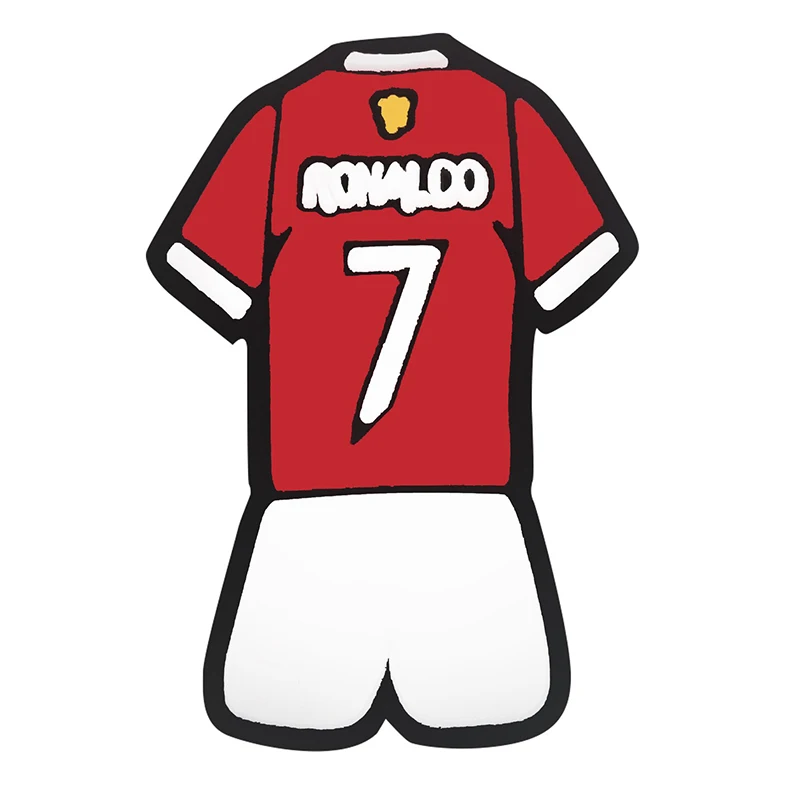 Wholesale Custom Jersey Shoe Accessories Decoration Buckles Sports Football Soccer Star Shoe Charms Shoe Charm For Men Boys Fen