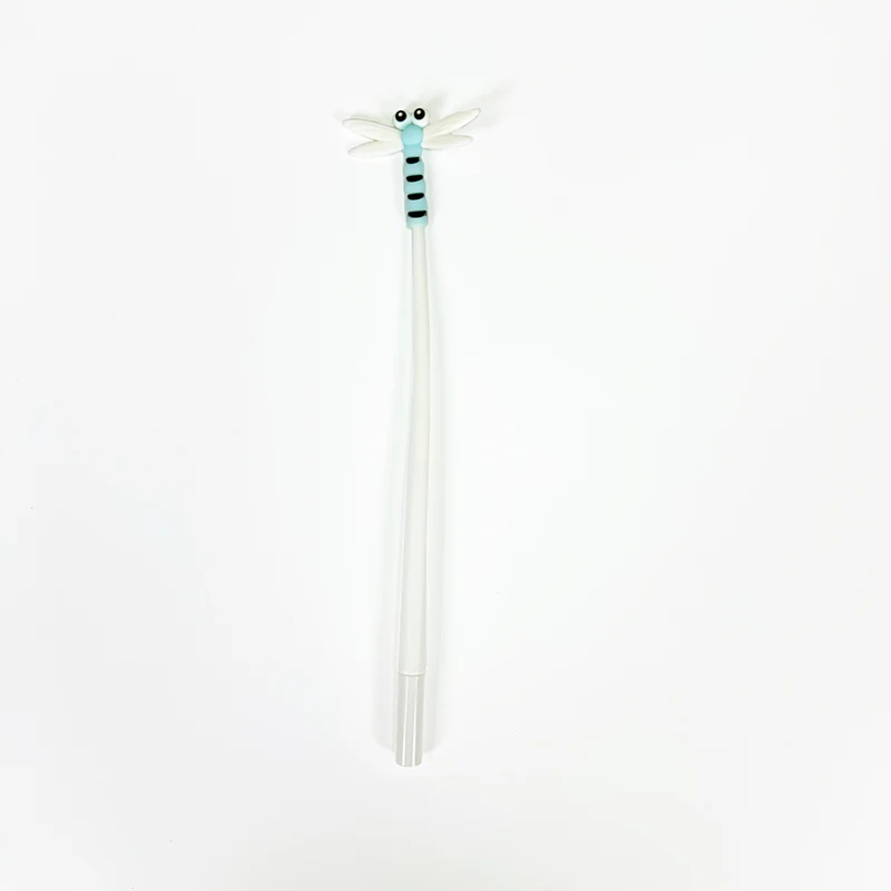 2025 Cute Animal and Dragonfly Design Gel Pen Neutral Stationery Promotional Plastic Pen with 0.38mm Writing Width