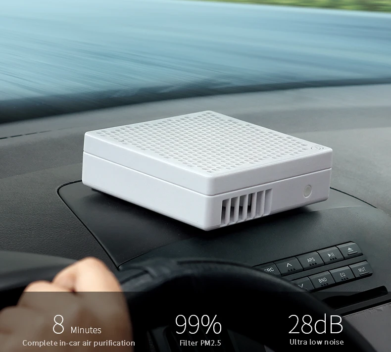 Wholesale portable PM25 filtration smoke removal HEPA filters car air purifiers