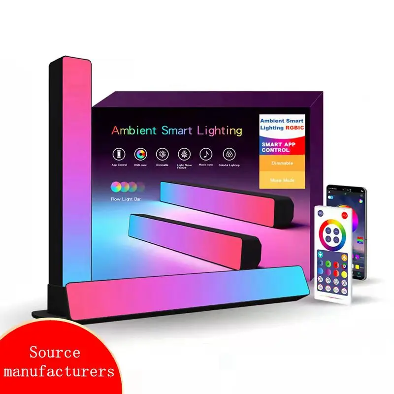App Smart  RGB Led Sound Activated Light Bar Gaming Table Lamp Led TV Back Atmosphere Rhythm Light