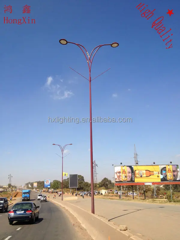 Customized Outdoor street Stainless steel lighting poles/steel column