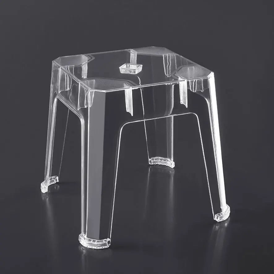 Low price waterproof small plastic PET transparent step stools