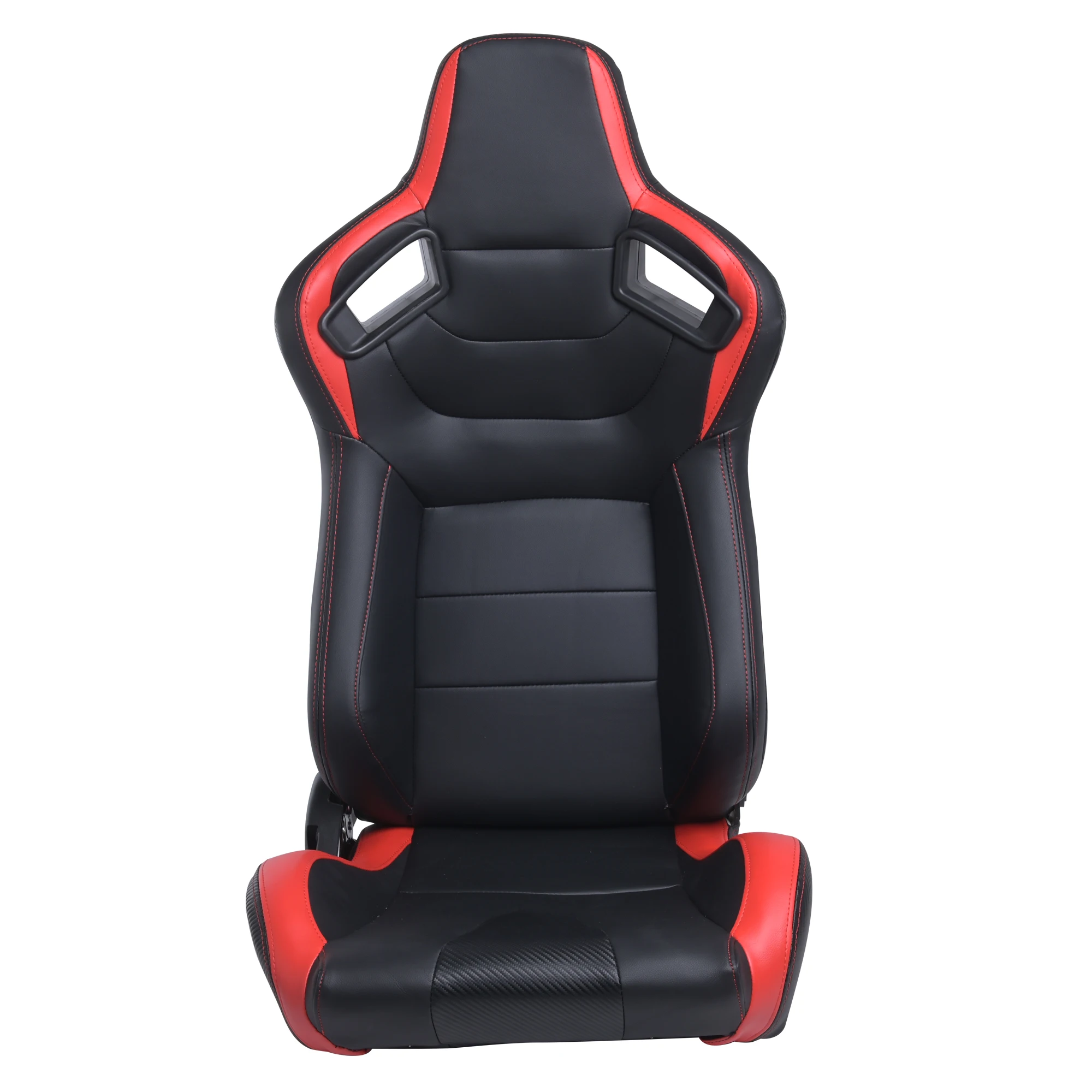 EPMAN Universal Automobile Racing Car Use Racing Seat Adjustable PVC Leather with Slider JBR1054B