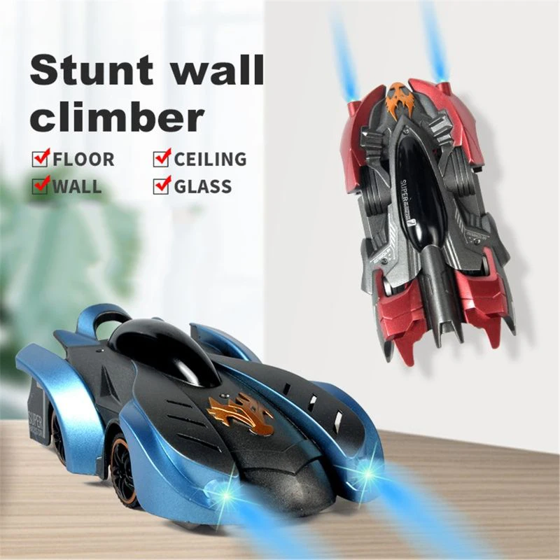 AiJH Brinquedo Watch Remote Control Car 2.4G Gravity Antigravity Machine Auto Wall Climbing 360 Rotating Stunt RC Car