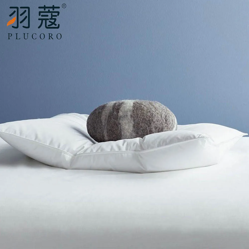 2023  Soft and Comfortable Best Quality 100 Cotton Goose Down Feather Pillows For Hotel