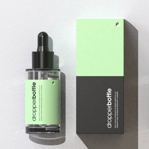 Роскошная косметическая упаковка 10 мл 30 мл 50 мл, маленькая круглая пустая бутылка для эфирного масла с пипеткой