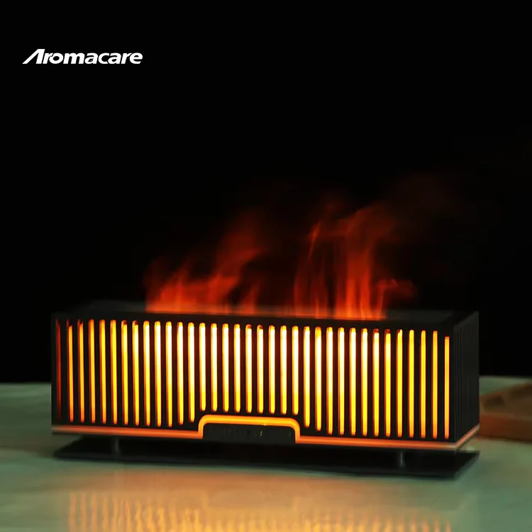 Aromacare 200Ml Air Humidifier Essential Oil 3D Fire Flame Lamp Aroma Aromatherapy Diffuser