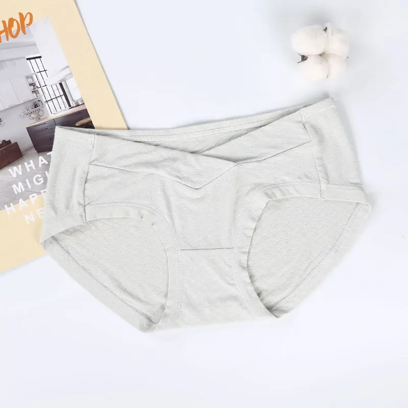 Оптовая продажа трусики для беременных с низкой талией для молодых девушек бесшовное нижнее белье для беременных Трусики