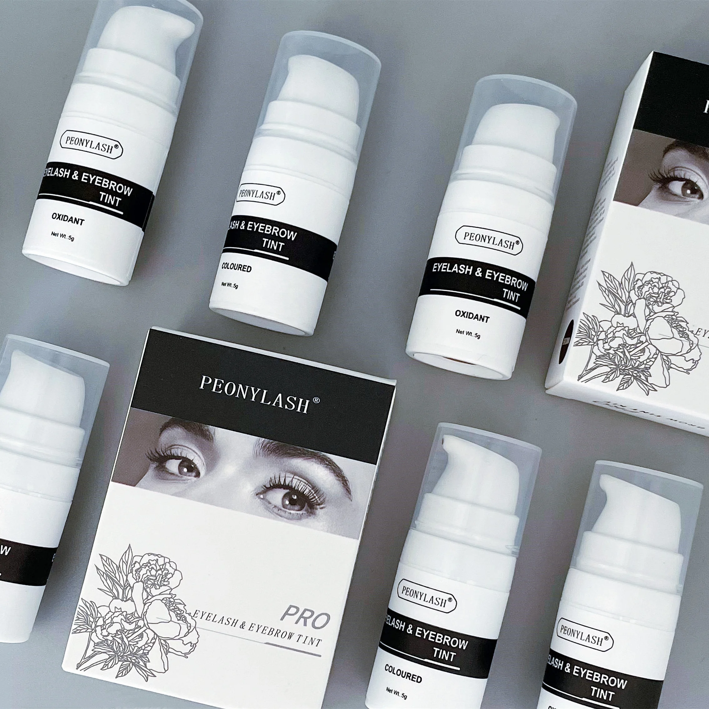 Long Lasting Eyelash Tints Private Label Eyebrow Tint Set Salon Use Eyebrow Tint Wholesale Water-proof Eyebrow Henna