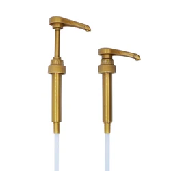 Hot Sale Plastic 28/400 28/410 Gold Sauce Syrup Pump Dispenser for Bottles