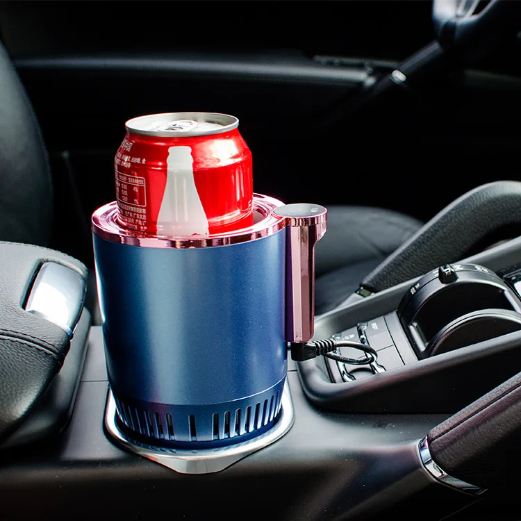Car Accessories DC 12V Heating Cooling Cup Warmer Cooler Smart Cup Mug Holder Tumbler Cooling Beverage Drinks Cans Summer Drink