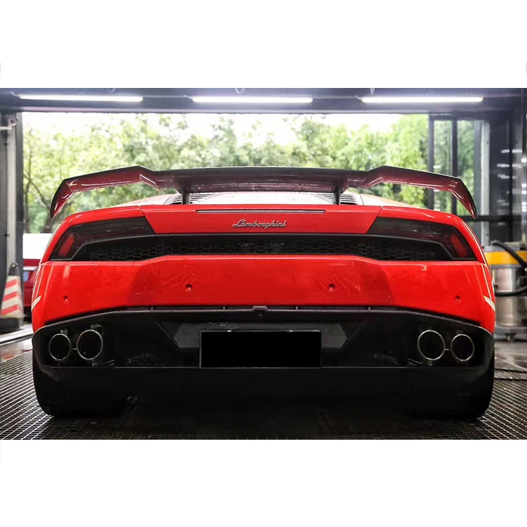 MSY style Dry carbon fiber WING Trunk Spoiler ForLamborghini Huracan EVO Tecnica LP580 LP610