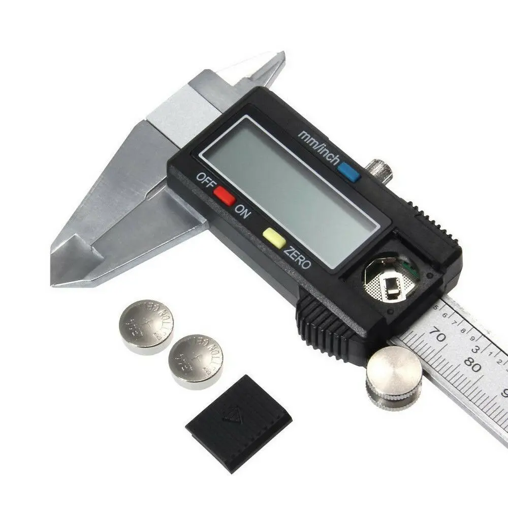 Stainless Steel Digital Display Caliper 150mm Fraction / MM / Inch High Precision Stainless Steel LCD Vernier Caliper