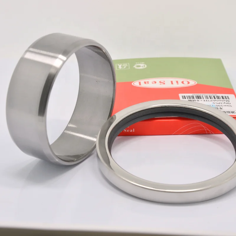 Двойные губы воздушный компрессорный вал PTFE из нержавеющей стали масляный уплотнитель AC077 и втулка
