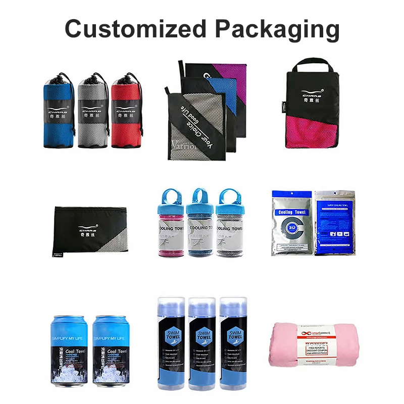 Custom Print Logo Microfiber cooling towels Gym Fitness Cooling Sport Towel Sweat Exercise Cooling Sports Towel