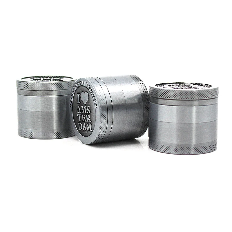 Gunter Smoking Accessories Wholesale Smoke Shop Amsterdam 4 Layers Zinc Alloy Tobacco Herb Grinder