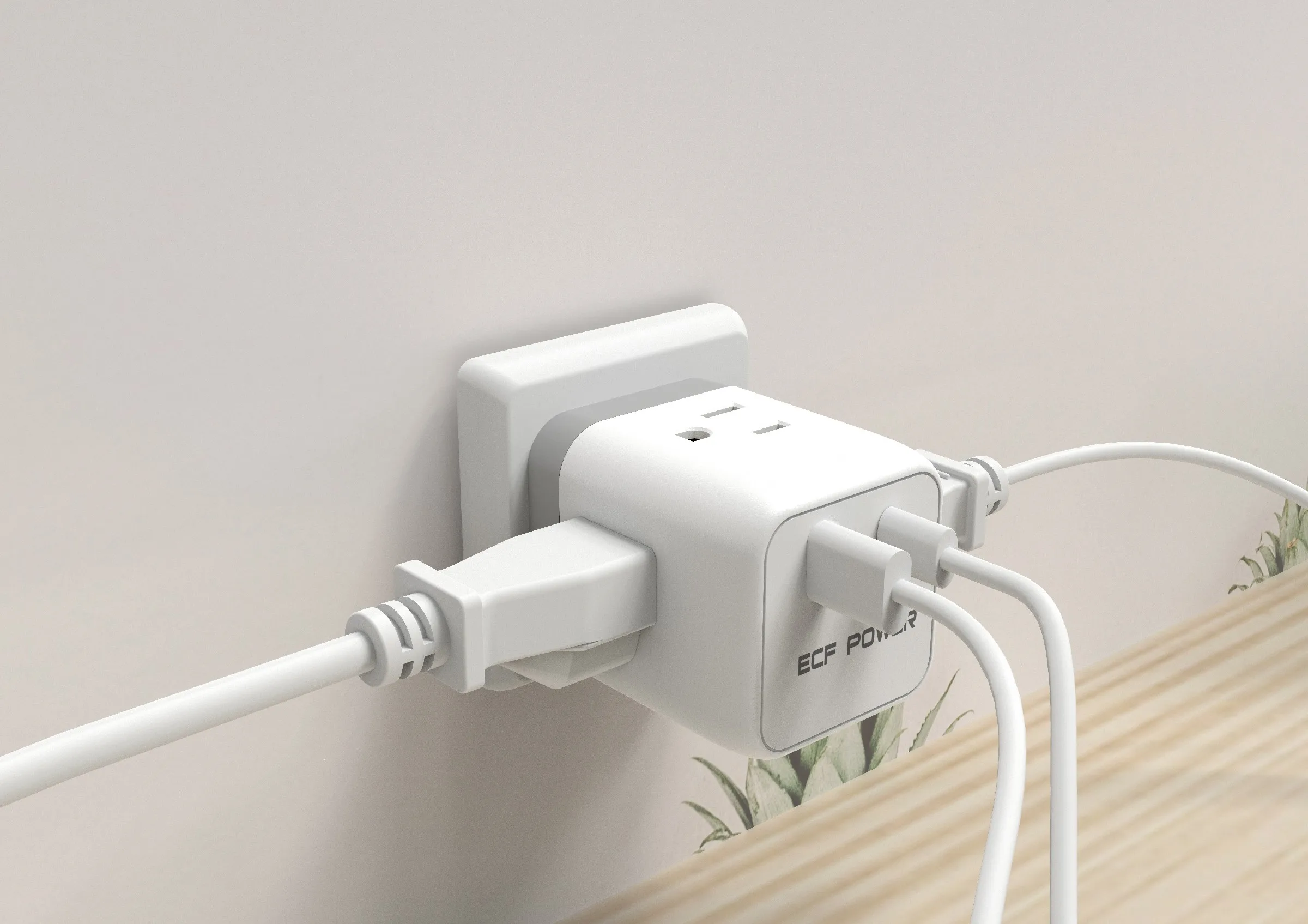 Hong Kong Singapore UK plug to US 3 AC outlets USB Type C PD 20W socket conversion fast chargers power adapters