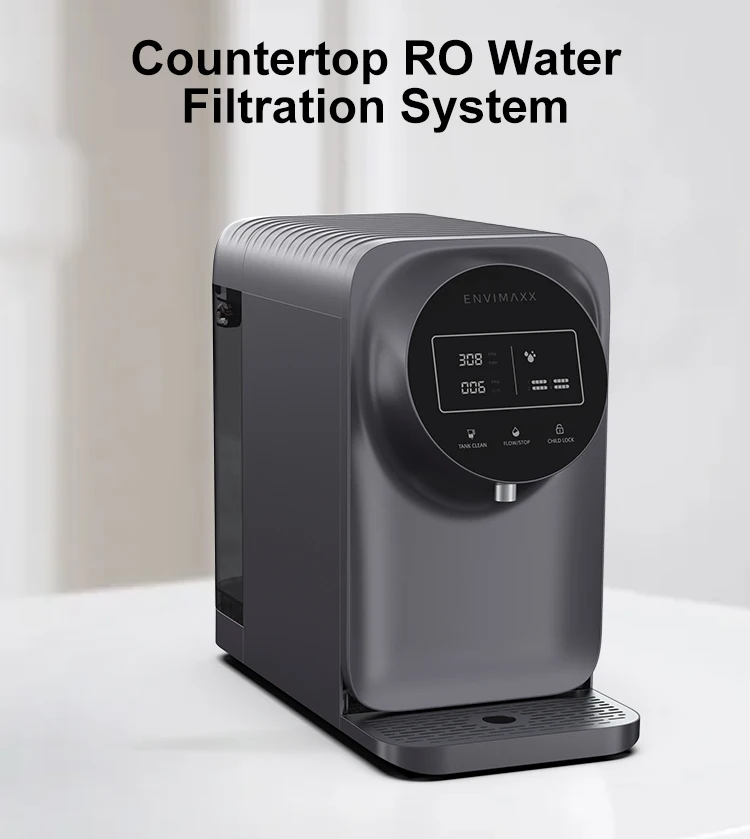 75 GPD 6 Stages Countertop Water Filter Ultra Safe Reverse Osmosis Portable Home Water Filter Purifier