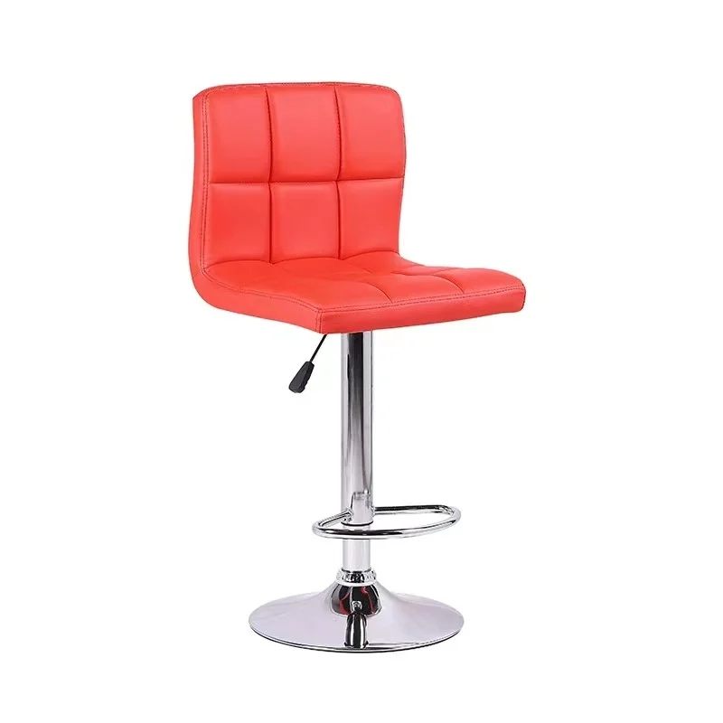 Modern Height Adjustable Bar Stool 360 Degree PU Leather Swivel Bar Chair High Chair For Kitchen