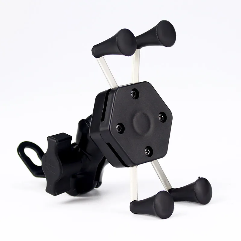 Popular Universal Motorbike  Iron X-Grip Clamp Bike Cell Phone Stand Motorcycle Phone Holder Motorcycles Accessories