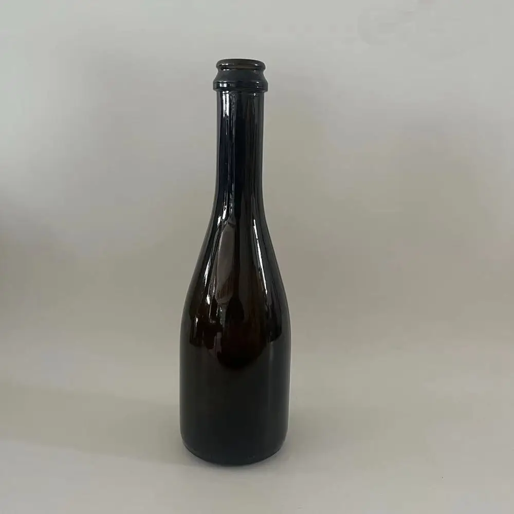 Wholesale 375ml 750ml Custom Amber Clear Glass Champagne Bottle Sparkling Wine Bottles