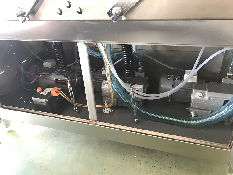DZ600/2SB полуавтоматическая вакуумная упаковочная машина с двойной камерой азотом газом промывкой продуктов сыра