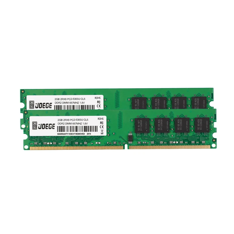 Ram factory wholesale DDR2 2GB 800MHZ RAM PC2 6400U UDIMM PC memoria 2gb ddr2 Ram 677 800mhz memory sticker