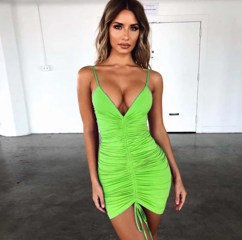 women 2021 Wholesale Fashion Hot Night Sexy Split Tale africa Dress elegant Slim Tight Sling girls cotton summer club dresses