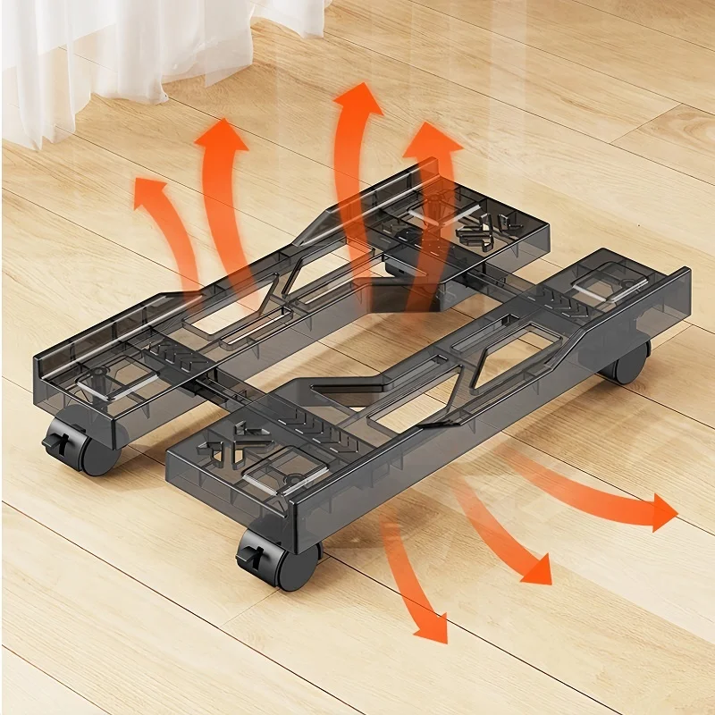 CPU Holder Under Desk Adjustable Computer Tower Stand 9 to 11.8 inch Wide Mobile PC Stand for Most Towers
