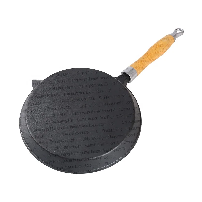 Cast Iron Non Stick Cookware Frying Pan Pre Seasoned Flat Griddle Pan