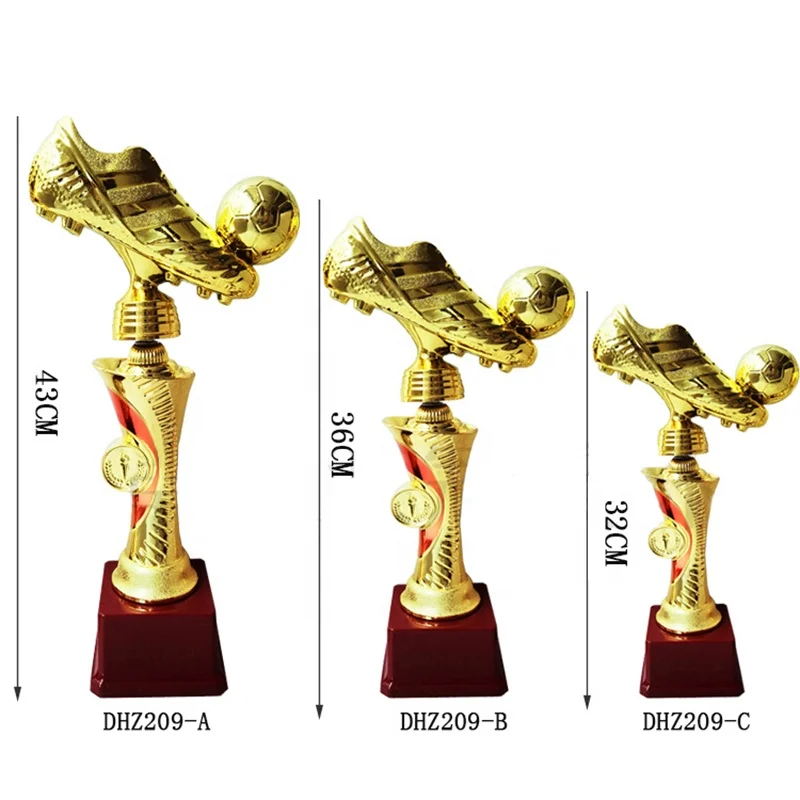 Yiwu Collection Professional Soccer Trophy Award Customized Gold Award Trophy Wholesale Medals And Trophies Custom Designed