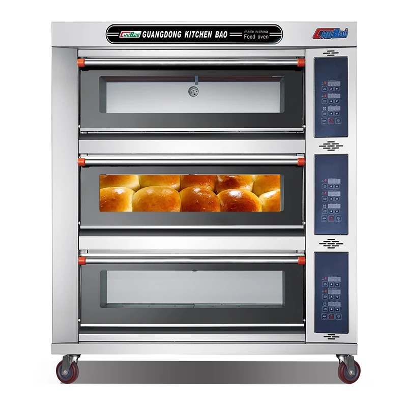 Factory wholesale price commercial 3 deck bakery equipment industrial baking oven for restaurant