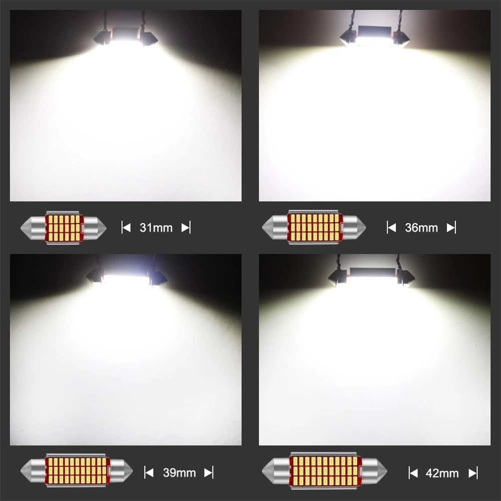Factory Car C5W Led 31mm 39mm 42mm Festoon Bulb Light C10W led 36mm Interior Dome Reading License Plate Auto Lamp DC 12V