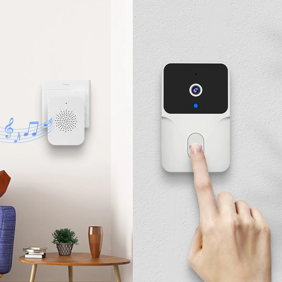 KERUI Home Video Smart Tuya Wifi Doorbell With Camera Intercom Wireless Ring Visual Doorbell