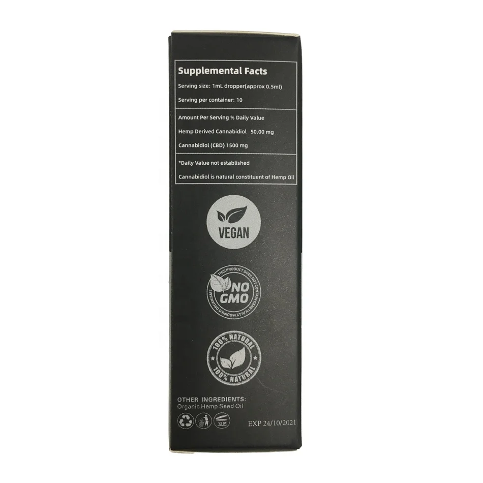 
In stock 10ml low MOQ natural organic hemp extract CBD oil for Relieve pain and help sleep 